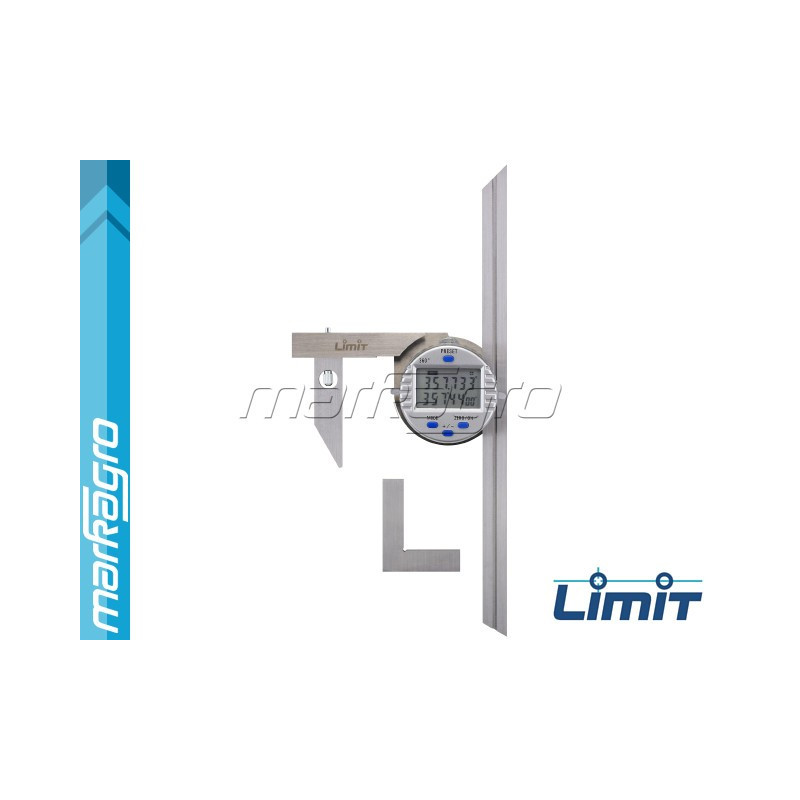 Úhloměr digitální 150 i 300 mm, rozsah 0 - 360°, 0 - 180° nebo 0 - 90° (151270105)
