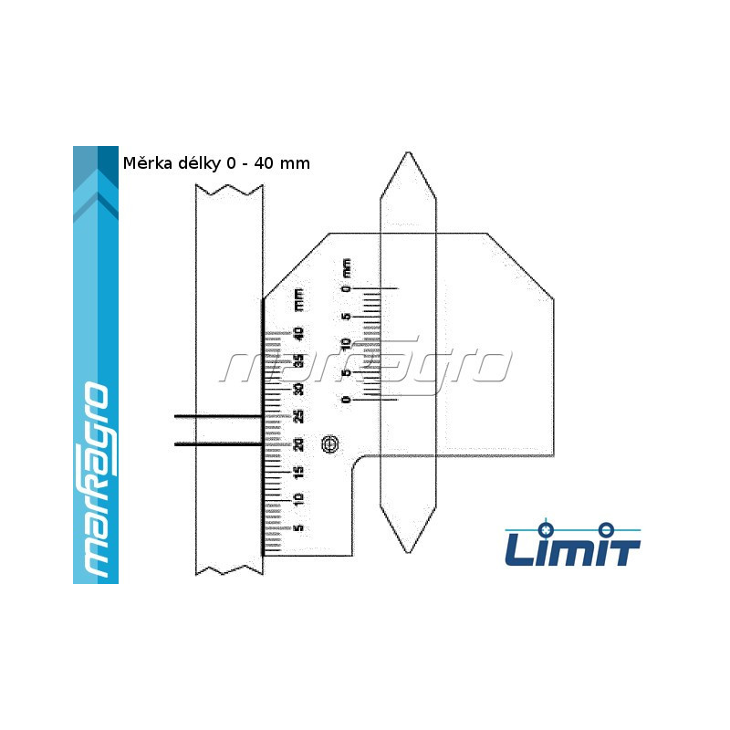 Kombinovaná měrka svarů 0 - 10 mm (97541007)