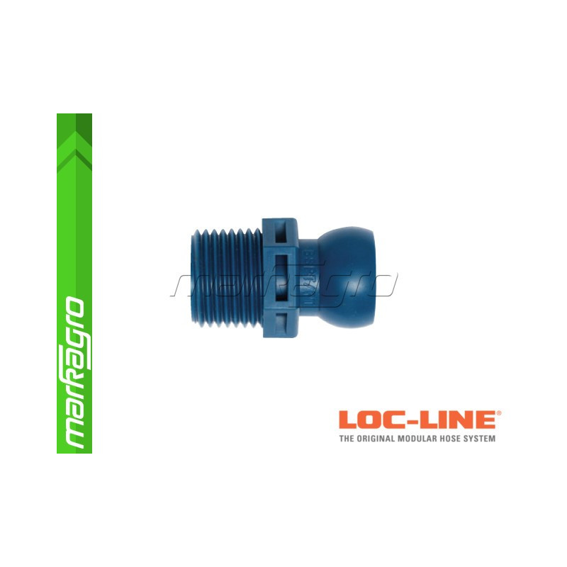 Segment s vnějším závitem BSPT 1/2" - LOC-LINE (59877.1)