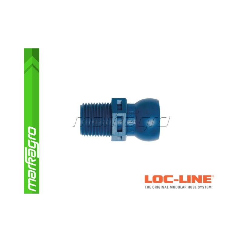 Segment s vnějším závitem BSPT 3/8" - LOC-LINE (59876.1)