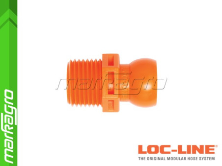 Segment s vnějším závitem NPT 1/2" - LOC-LINE (59865.1)