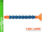 Chladící hadice s plochou tryskou 2 1/2" (~63,5 mm) s vnějším závitem NPT 3/8", délka 400 mm - LOC-LINE (P14040)