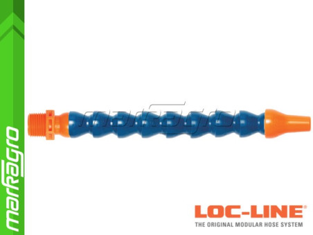 Chladící hadice s kruhovou tryskou Ø 3/8" (~9,5 mm) s vnějším závitem NPT 1/2", délka 500 mm - LOC-LINE (P15120)