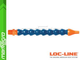 Chladící hadice s kruhovou tryskou Ø 1/4" (~6.40 mm) s vnějším závitem NPT 3/8", délka 600 mm - LOC-LINE (P16010)