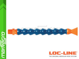 Chladící hadice s plochou tryskou 1 1/4" (~30,1 mm) s vnějším závitem NPT 3/8", délka 600 mm - LOC-LINE (P16030)
