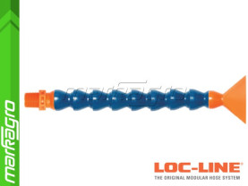 Chladící hadice s plochou tryskou 2 1/2" (~63,5 mm) s vnějším závitem NPT 3/8", délka 600 mm - LOC-LINE (P16040)