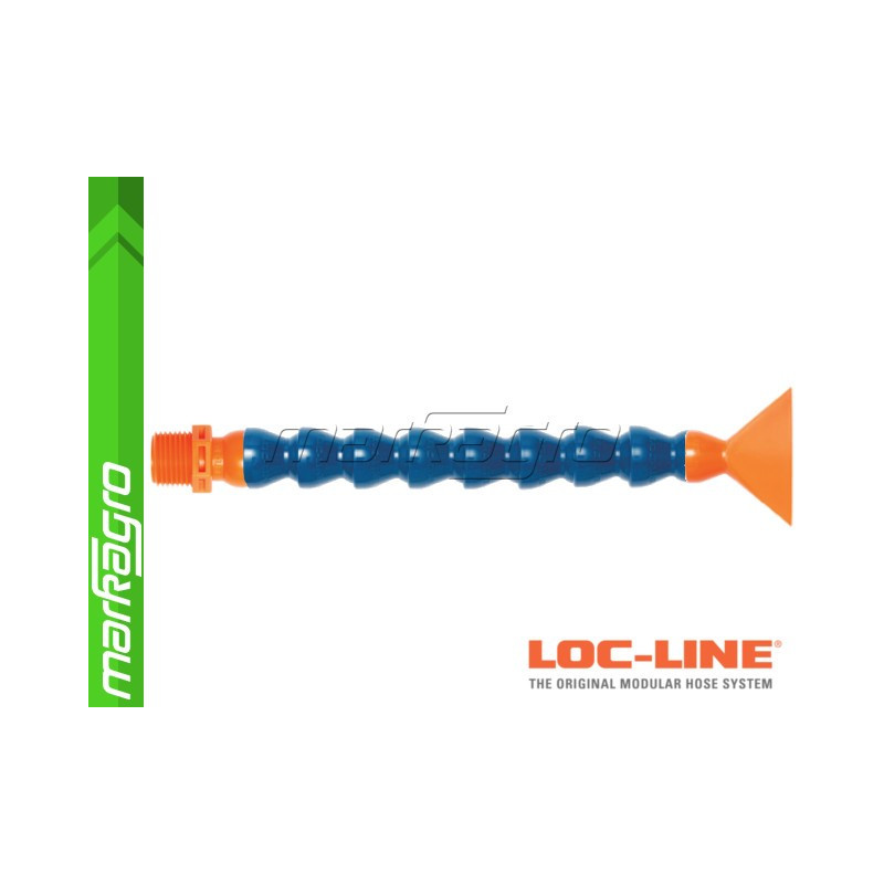 Chladící hadice s plochou tryskou 2 1/2" (~63,5 mm) s vnějším závitem NPT 1/2", délka 600 mm - LOC-LINE (P16140) Chladící hadice s plochou tryskou 2 1/2" (~63,5 mm) s vnějším závitem NPT 1/2", délka 600 mm - LOC-LINE (P16140)