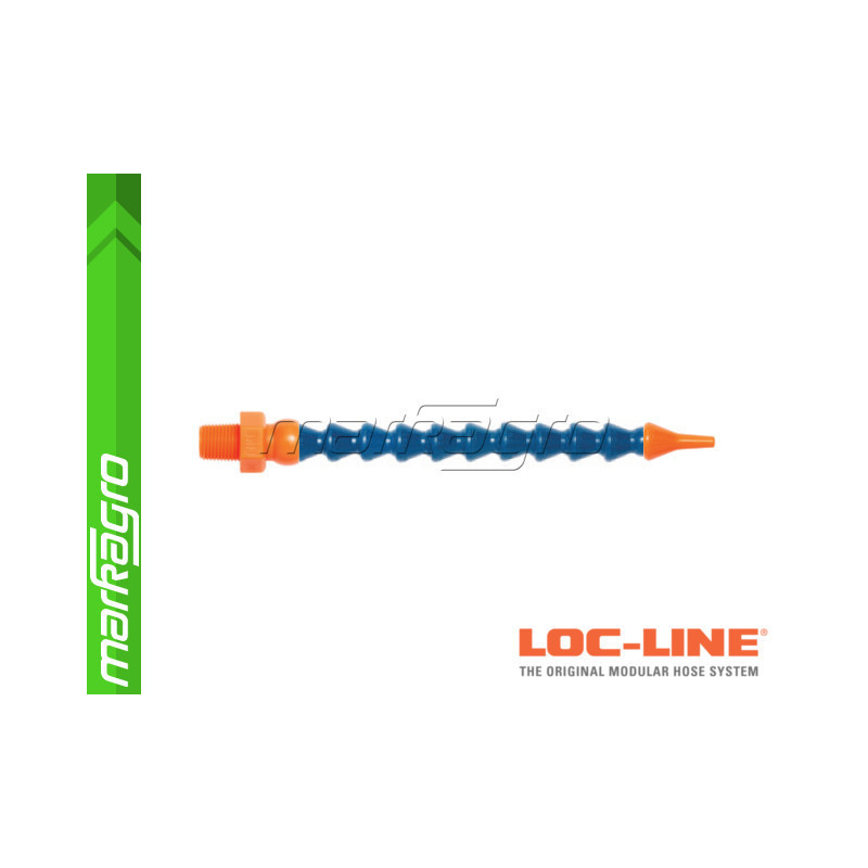 Chladící hadice s kruhovou tryskou Ø 1/16" (~1,6 mm) s vnějším závitem NPT 1/8", délka 500 mm - LOC-LINE (P05010)