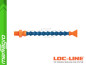 Chladící hadice s plochou tryskou 1" (~25,4 mm) s vnějším závitem NPT 1/8", délka 600 mm - LOC-LINE (P06040)
